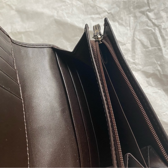 Coach signature canvas and leather buckle wallet - Picture 6 of 6